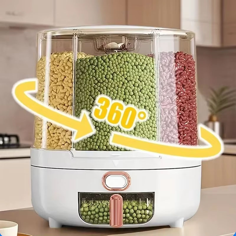 6-Compartment 360° Rotating Ai - Kitchen Gadgets Organizer 评论和价格