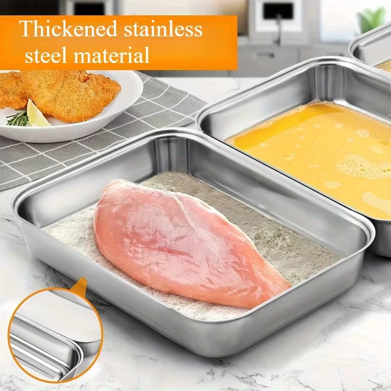 3-Piece Stainless Steel Food S - Kitchen Gadgets Organizer 评论和价格