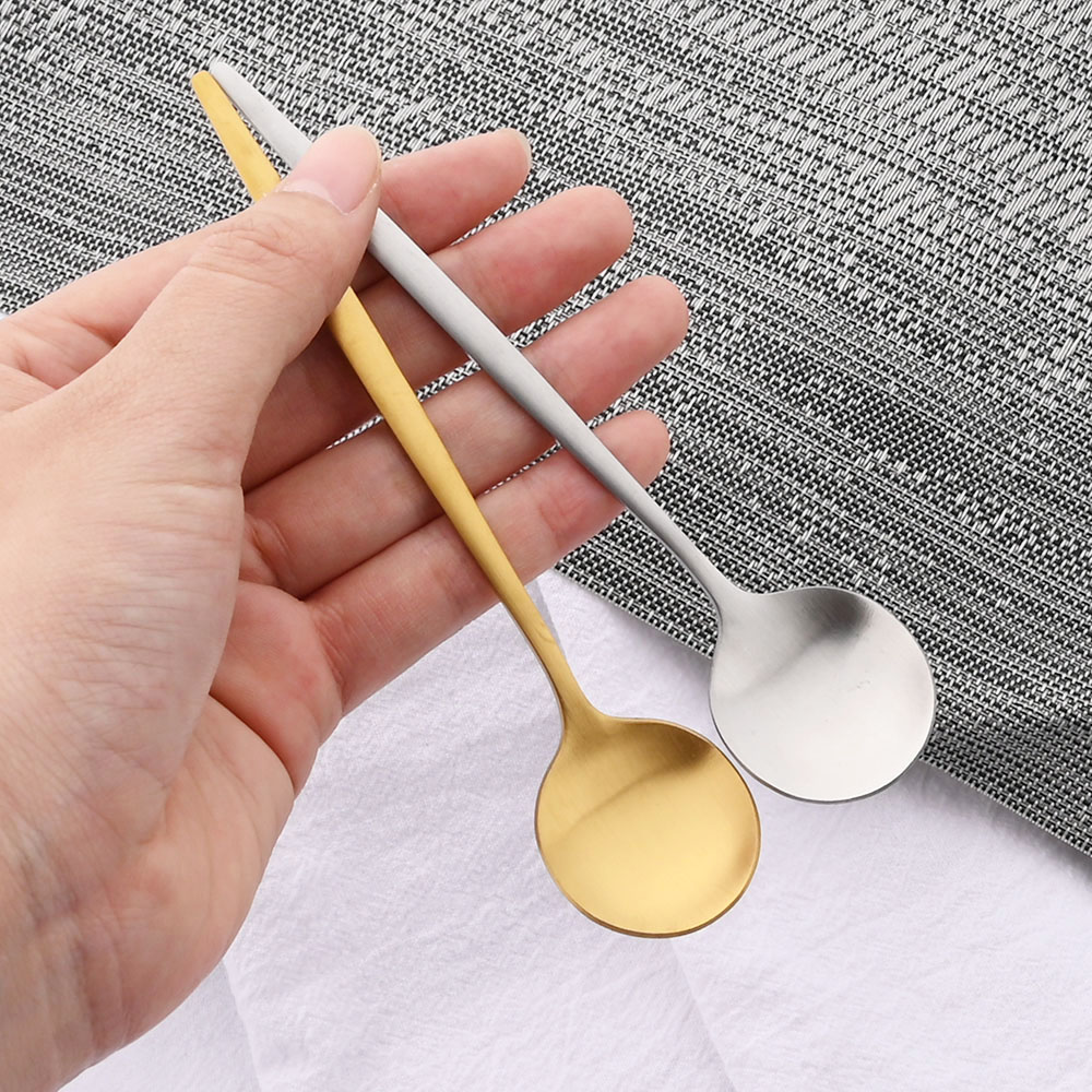 6Pcs Small Matte Spoon Tea Cof - Kitchen Gadgets Gold 评论和价格