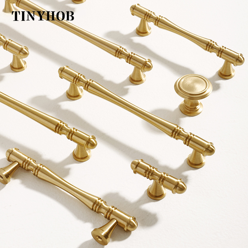 Gold Cabinet Handles Desk Draw - Kitchen Gadgets Gold 评论和价格